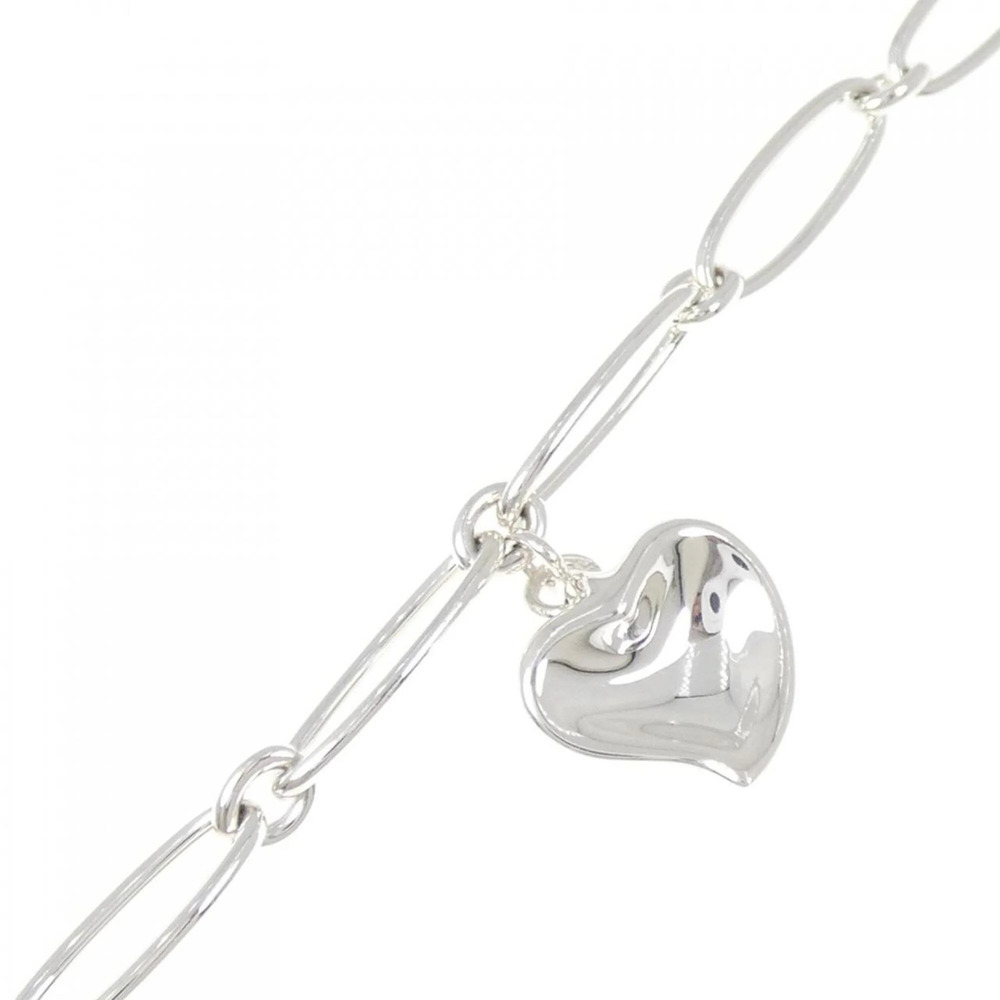 TIFFANY Silver Heart Charm Bracelet